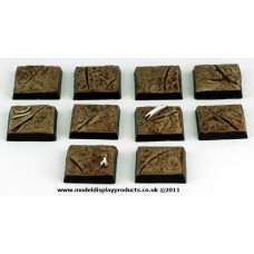 20mm x 20mm Square/Fantasy Cracked Earth Terrain Bases